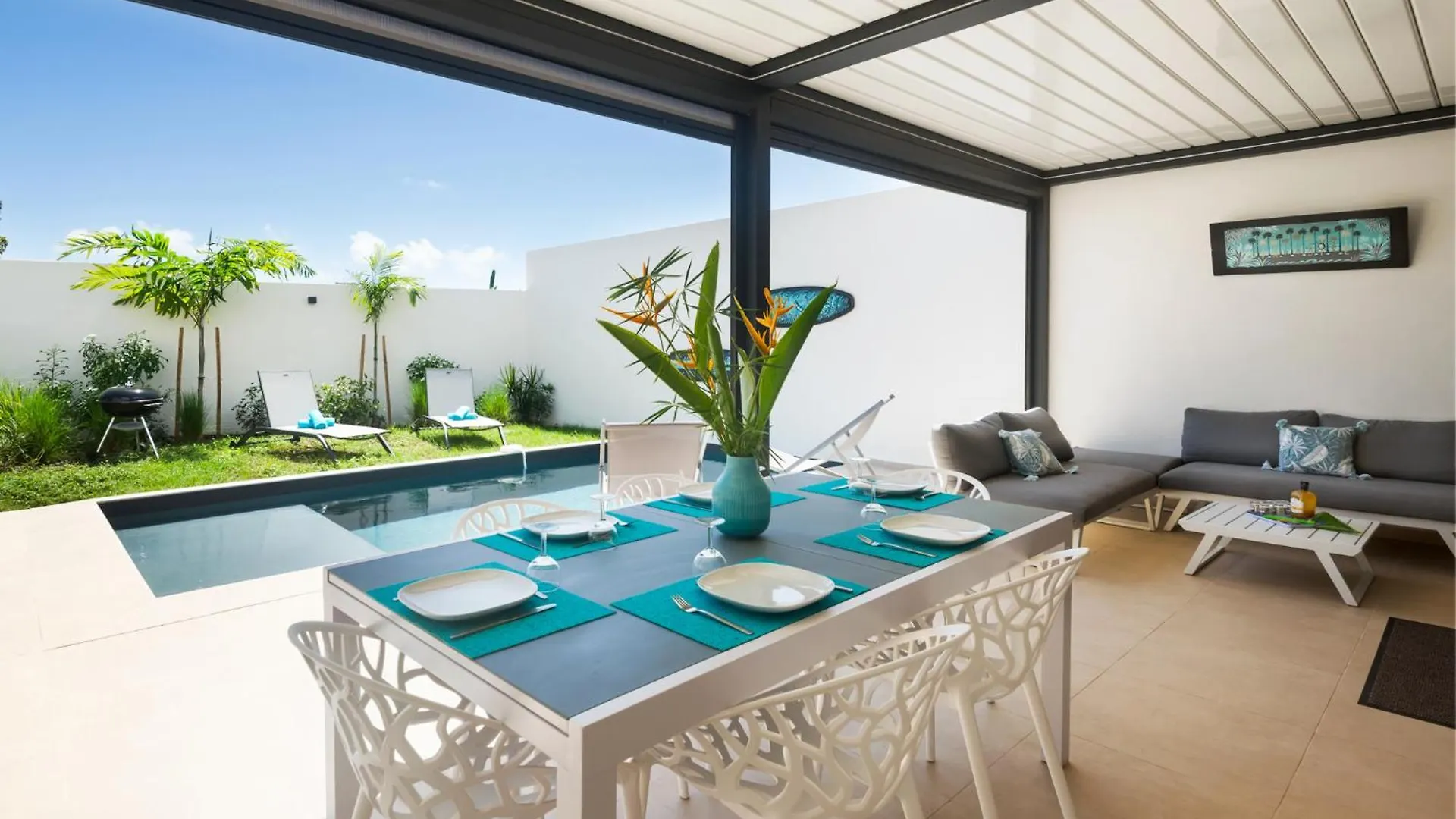 Lagon Paradis - 6 Villas Individuelles Avec Piscine Ou Jacuzzi - Loc Voiture Cabriolet Ou Suv Ле-Гозье 0*,